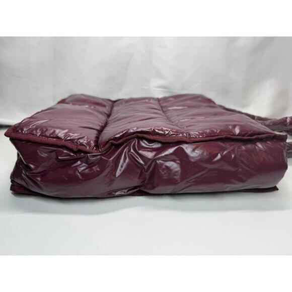 Marc Jacobs Perfect Tote Bag Burgundy Puffer Quilted Nylon Shoulder - Picture 5 of 12
